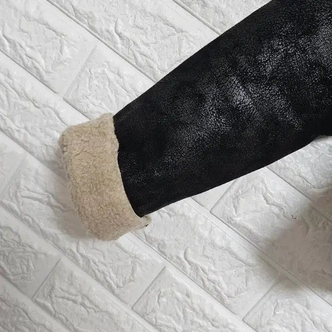 [BUNJANG] Black Fur Lined Mustang Jacket (Women&