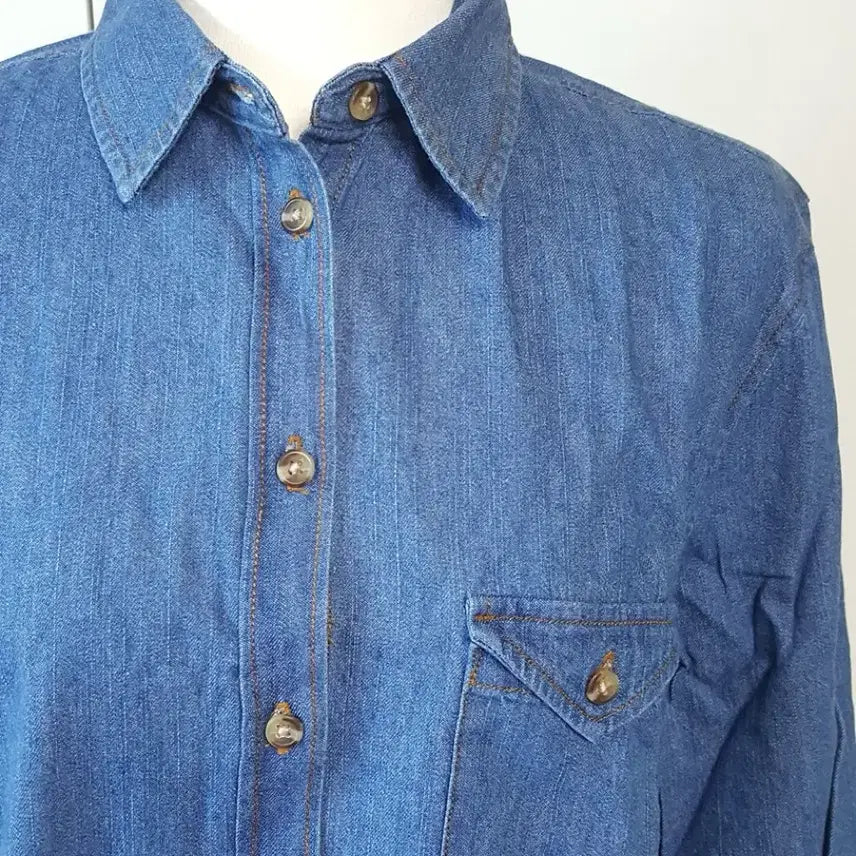 [BUNJANG] Urban Outfitters Denim Shirt / 영국매장 얼반아웃피터즈 데님셔츠 청남방 새상품 오버핏 여성용
