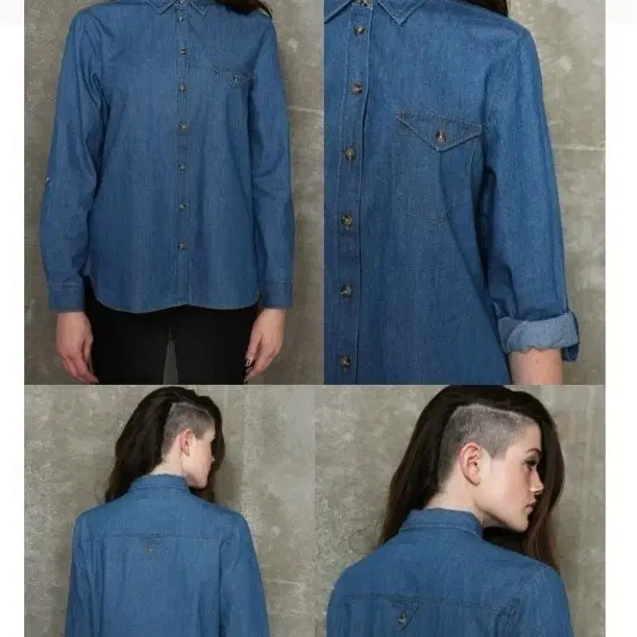 [BUNJANG] Urban Outfitters Denim Shirt / 영국매장 얼반아웃피터즈 데님셔츠 청남방 새상품 오버핏 여성용