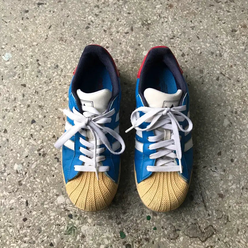 [BUNJANG] Adidas Superstar Blue Pack Sneakers / 빈티지 아디다스 슈퍼스타 블루팩 (245)