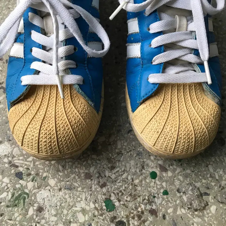 [BUNJANG] Adidas Superstar Blue Pack Sneakers / 빈티지 아디다스 슈퍼스타 블루팩 (245)