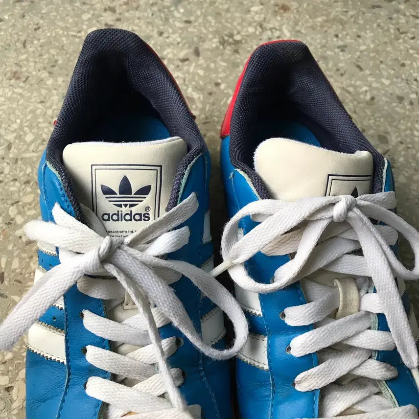 [BUNJANG] Adidas Superstar Blue Pack Sneakers / 빈티지 아디다스 슈퍼스타 블루팩 (245)