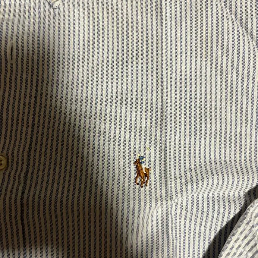 [BUNJANG] Polo Oxford Stripe Shirt / 폴로 옥스포드 스트라이프 셔츠