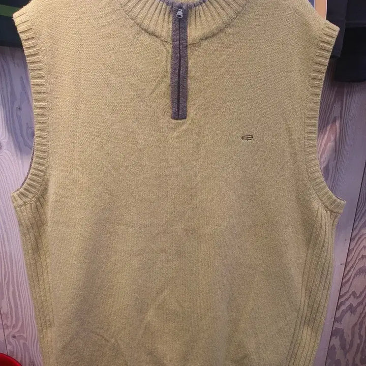 [BUNJANG] TOWNGENT Men's Wool Knit Vest (105) / 타운젠트(TOWNGENT) 정품 남성 반집업 울 니트 조끼 (105)