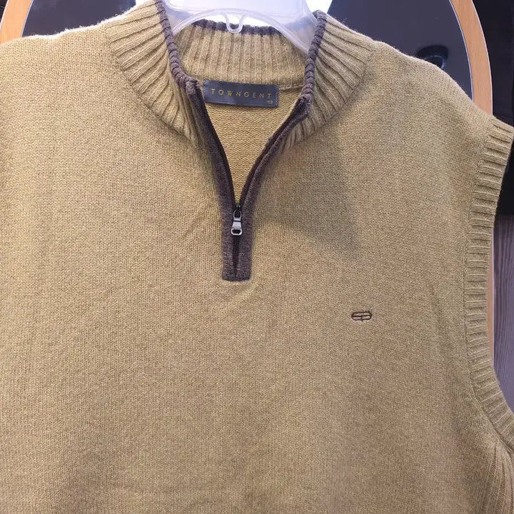 [BUNJANG] TOWNGENT Men's Wool Knit Vest (105) / 타운젠트(TOWNGENT) 정품 남성 반집업 울 니트 조끼 (105)