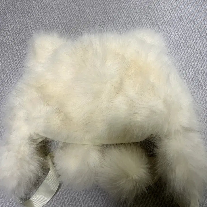 [BUNJANG] IVE Wonyoung Ivory Bear Hat / 장원영 스타일) 아이보리 털 곰돌이 모자