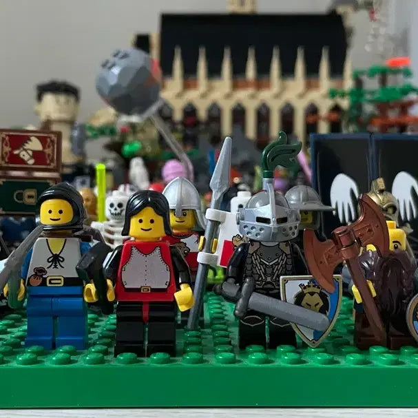 [BUNJANG] Lego Castle Minifigures Bundle Set / 레고 캐슬 미피 올드 기사 완무 법사 오크 해골 정리