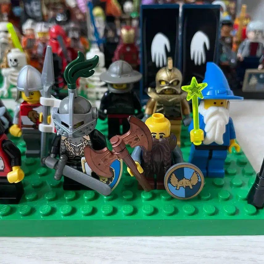 [BUNJANG] Lego Castle Minifigures Bundle Set / 레고 캐슬 미피 올드 기사 완무 법사 오크 해골 정리