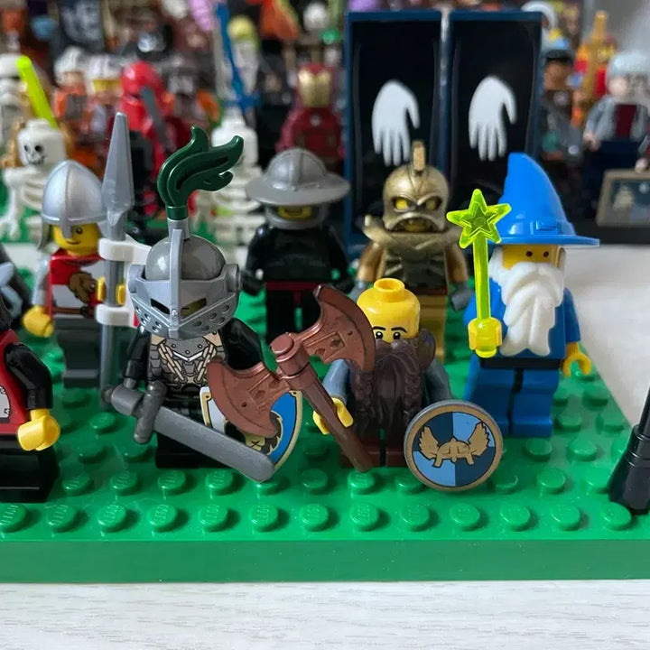 [BUNJANG] Lego Castle Minifigures Bundle Set / 레고 캐슬 미피 올드 기사 완무 법사 오크 해골 정리