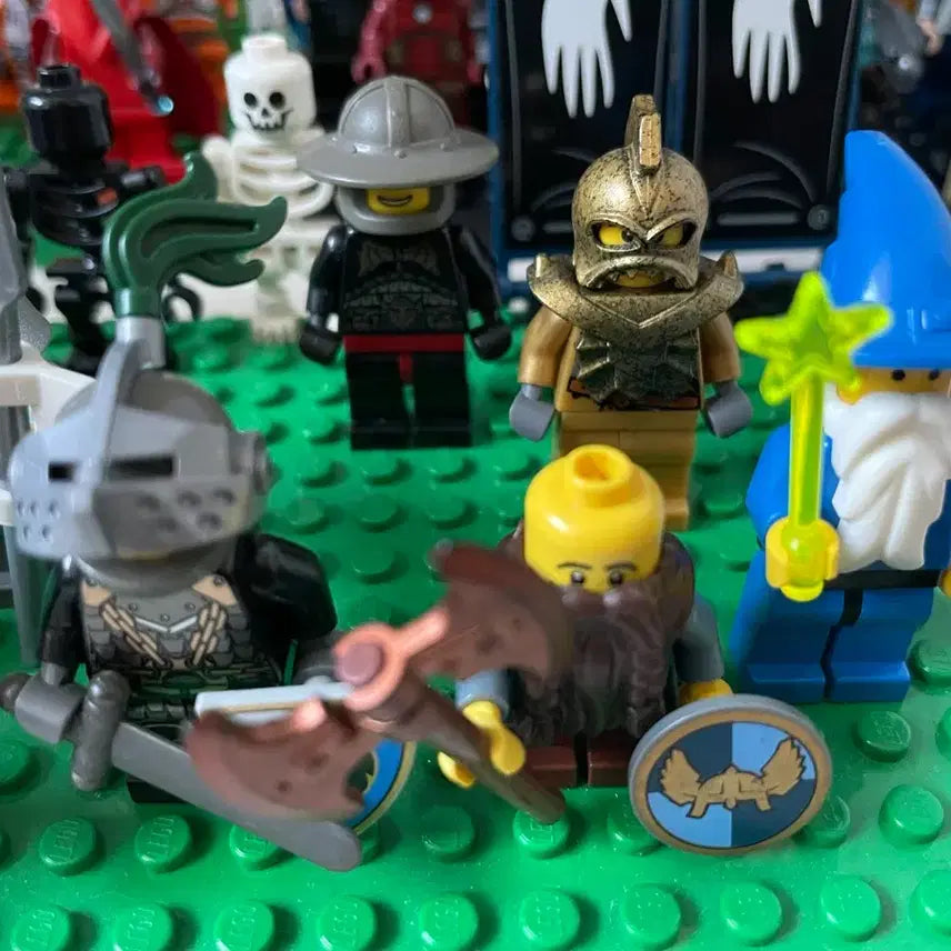 [BUNJANG] Lego Castle Minifigures Bundle Set / 레고 캐슬 미피 올드 기사 완무 법사 오크 해골 정리
