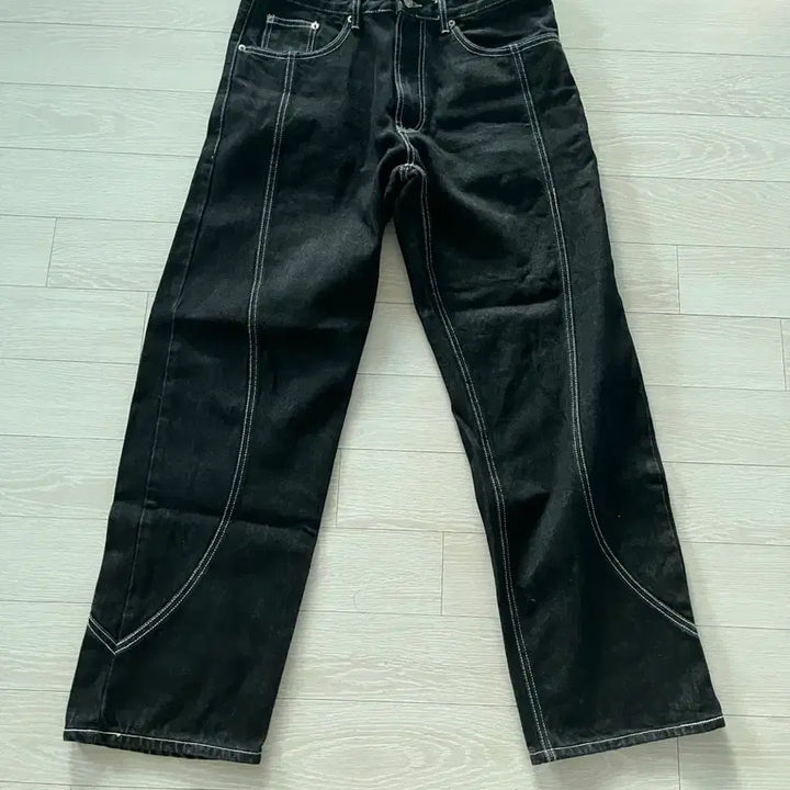 [BUNJANG] Unaffected Track Denim Pants / 언어펙티드 트렉 데님