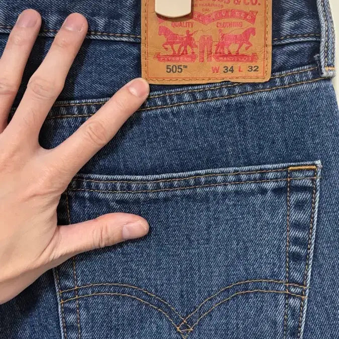[BUNJANG] Levi's 505 Straight Fit Jeans / 리바이스505 허리:34 기장:32