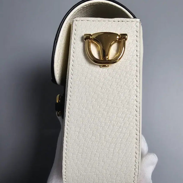 [BUNJANG] Gucci Adidas Horsebit 1955 Mini Shoulder Bag / 구찌 [새상품] 홀스빗 1955 숄더백 미니 아디다스 화이트 658574