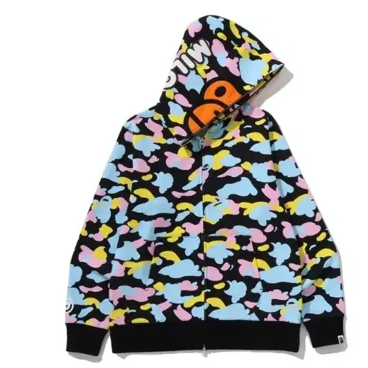 [BUNJANG] BAPE Multi Camo Milo Hoodie / 베이프 정품 M 멀티 카모 마일로 후드집업