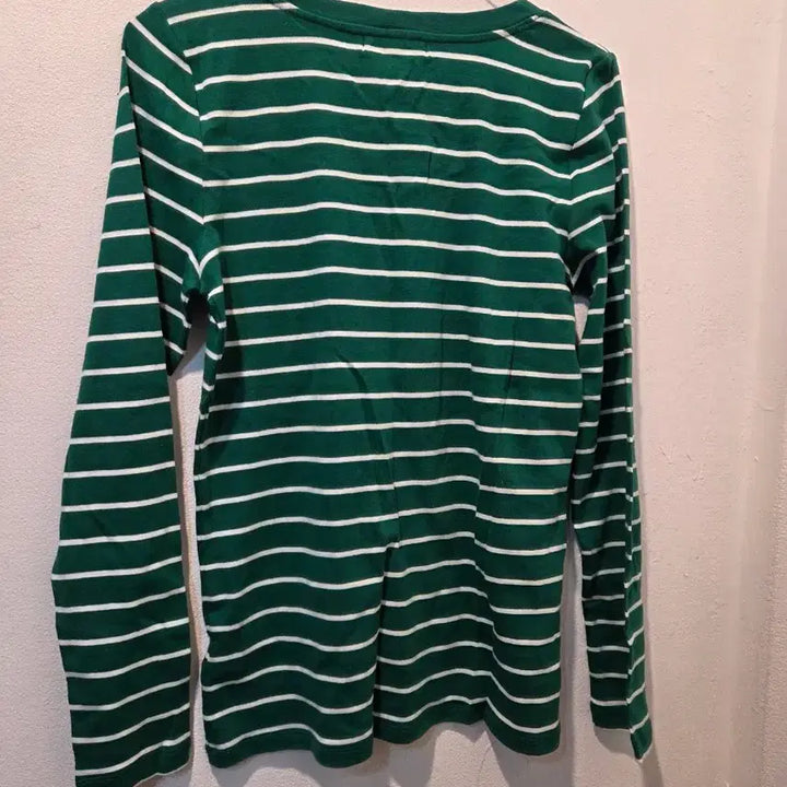 [BUNJANG] Lauren Ralph Lauren Striped Long Sleeve T-shirt / 로렌 랄프로렌 스트라이프 긴팔티셔츠 그린