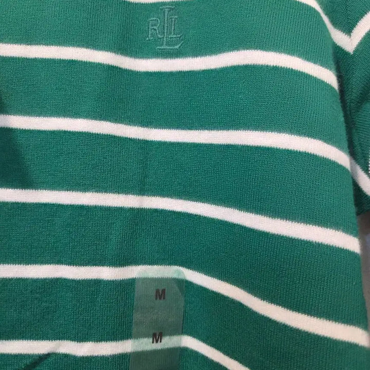 [BUNJANG] Lauren Ralph Lauren Striped Long Sleeve T-shirt / 로렌 랄프로렌 스트라이프 긴팔티셔츠 그린