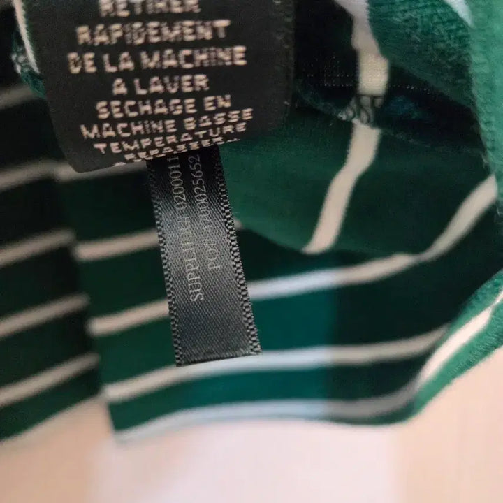[BUNJANG] Lauren Ralph Lauren Striped Long Sleeve T-shirt / 로렌 랄프로렌 스트라이프 긴팔티셔츠 그린