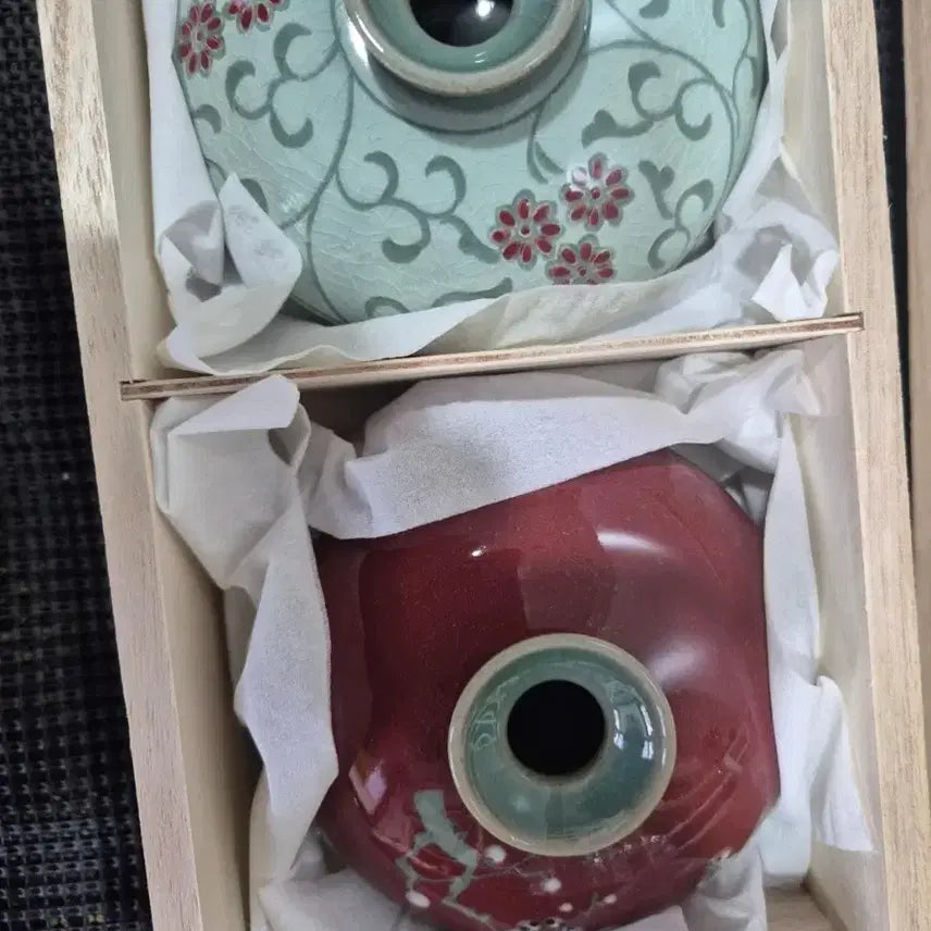 [BUNJANG] Hyewha Ceramic Hyun Gok Choi Kyung Ok Celadon Porcelain 5-Piece Set / 혜화도예 현곡 최경옥 행꼬병 5점 팝니다!