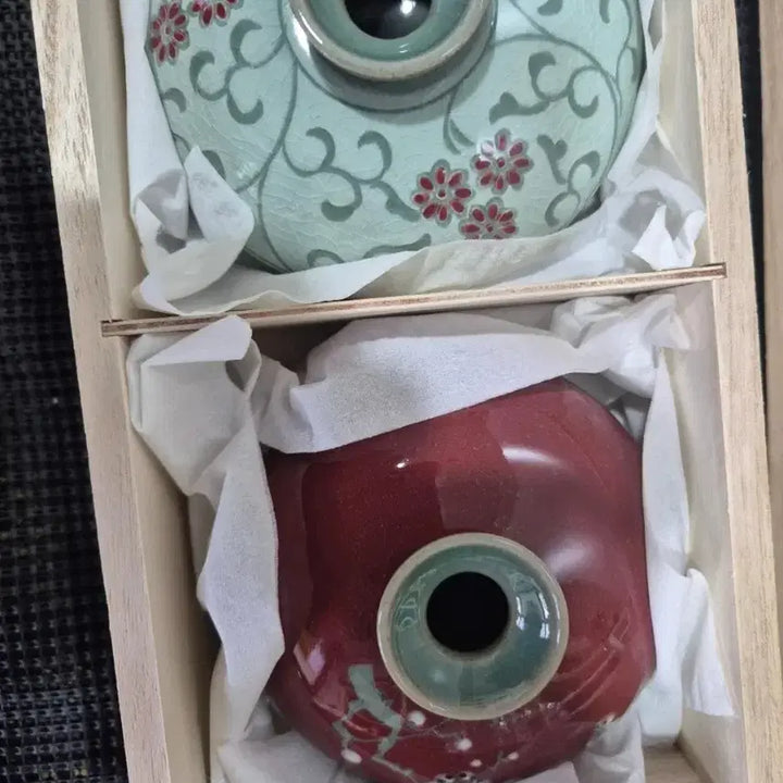 [BUNJANG] Hyewha Ceramic Hyun Gok Choi Kyung Ok Celadon Porcelain 5-Piece Set / 혜화도예 현곡 최경옥 행꼬병 5점 팝니다!