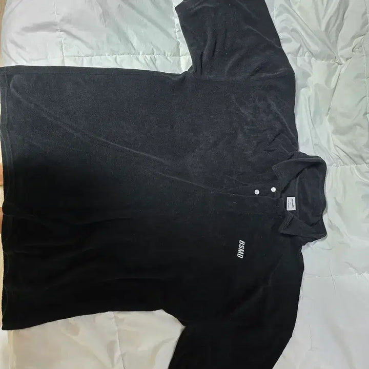 [BUNJANG] BeastMode Black Short Sleeve T-shirt / 비스트모드 타올 카라티 반팔 블랙