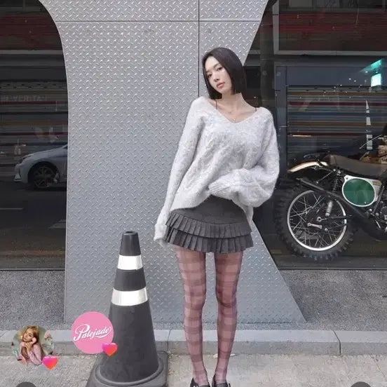 [BUNJANG] Pale Jade Loose Fit Knit Sweater / 페일제이드 루즈핏 니트 / 그레이