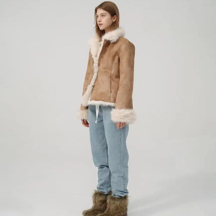 [BUNJANG] TheBarnett Katey Shearling Jacket / 더바넷/ 무스탕 Katey Shearling Jacket
