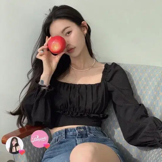 [BUNJANG] PaleJade Black Blouse / 페일제이드 블라우스 / 블랙