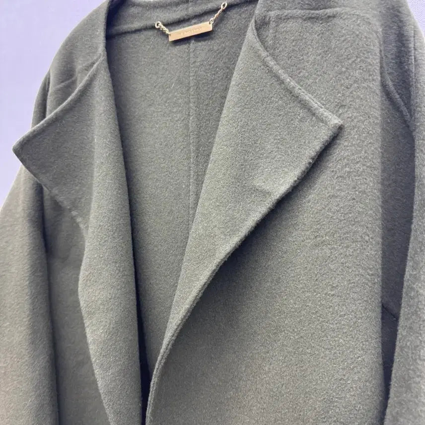 [BUNJANG] System S(M) Wool/Cashmere Handmade Open Coat / 한섬 시스템 모(양모)/캐시미어 핸드메이드 오픈 코트S(M)