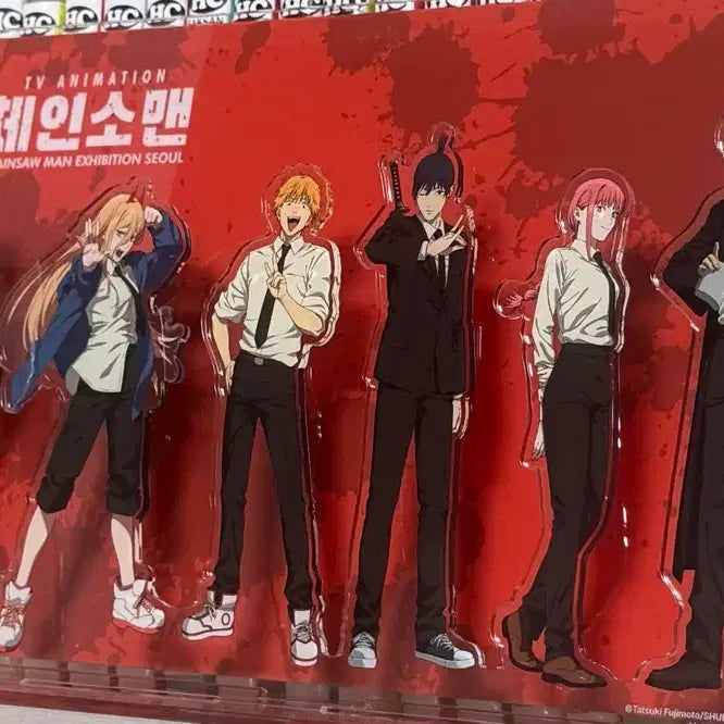 [BUNJANG] Chainsaw Man Official Acrylic Group Stand / 체인소맨 전시회 공식단체아크릴