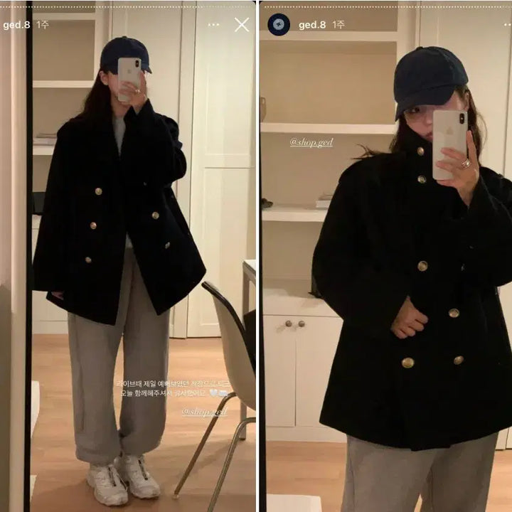 [BUNJANG] Ged Notting Hill Pea Coat / ged NOTTING HILL PEA COAT 게드 노팅힐 코트