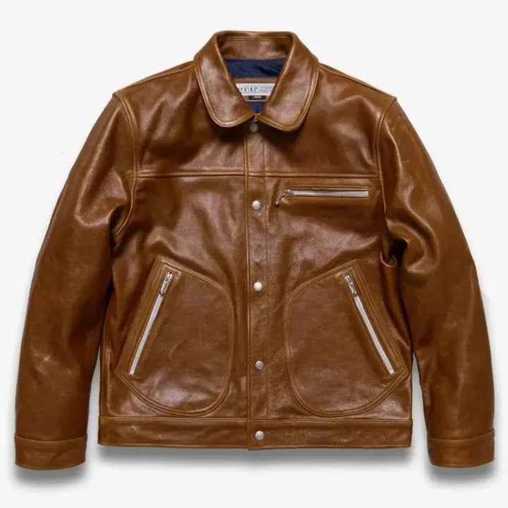 [BUNJANG] Diaphane Oil Pull-Up Leather Jacket / 디아프바인 오일 풀업 레더자켓