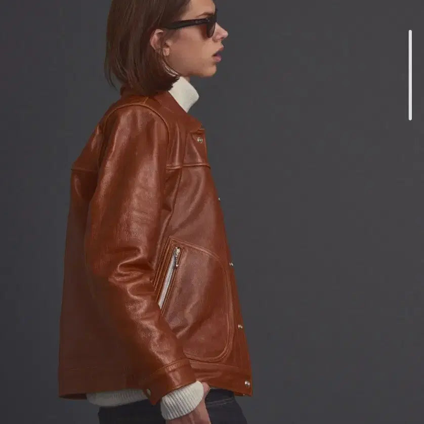 [BUNJANG] Diaphane Oil Pull-Up Leather Jacket / 디아프바인 오일 풀업 레더자켓