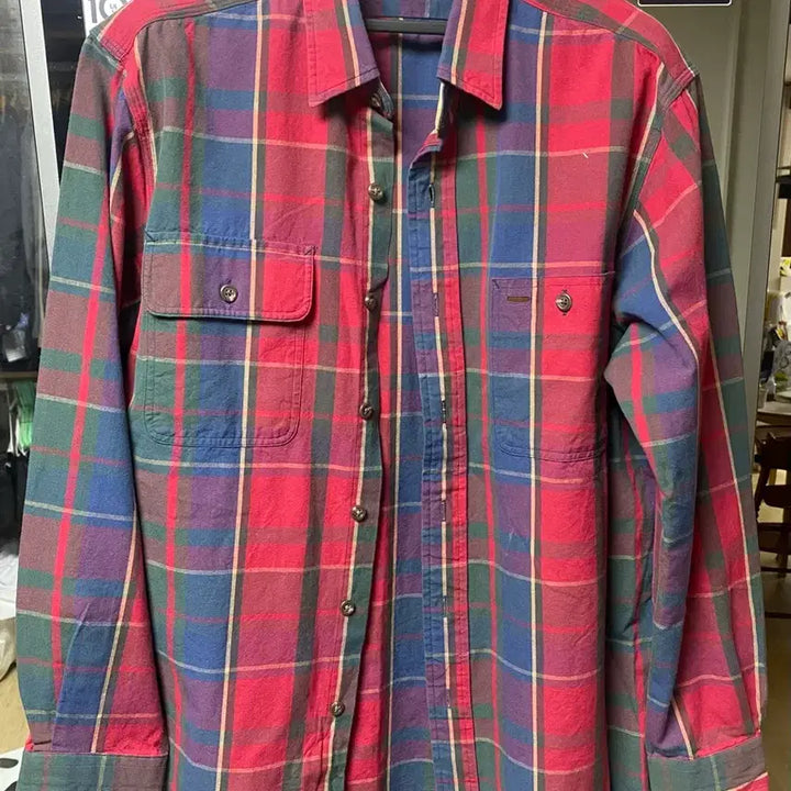 [BUNJANG] Polo Checkered Shirt (M Size) / 폴로 체크셔츠 m사이즈