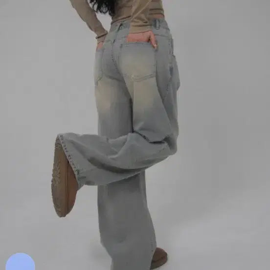 [BUNJANG] Pale Jade Vintage Wide Jeans / 페일제이드 빈티지 와이드 팬츠 청바지 / M
