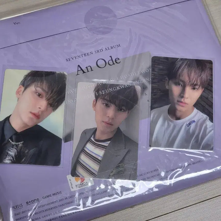 [BUNJANG] Seventeen Mingyu An Ode Photocard / 세븐틴 정규3집 An Ode 민규 포카, 앨범
