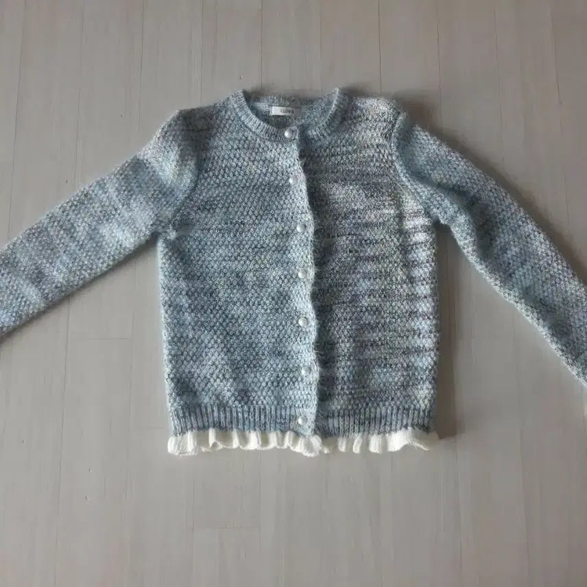 [BUNJANG] Blue Knit Cardigan / 하늘색  니트 가디건     새상품
