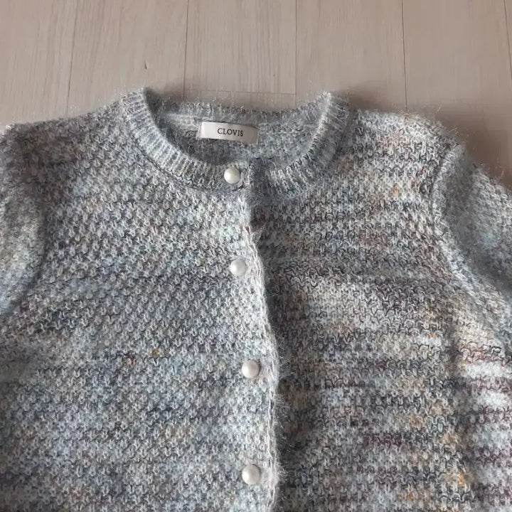 [BUNJANG] Blue Knit Cardigan / 하늘색  니트 가디건     새상품