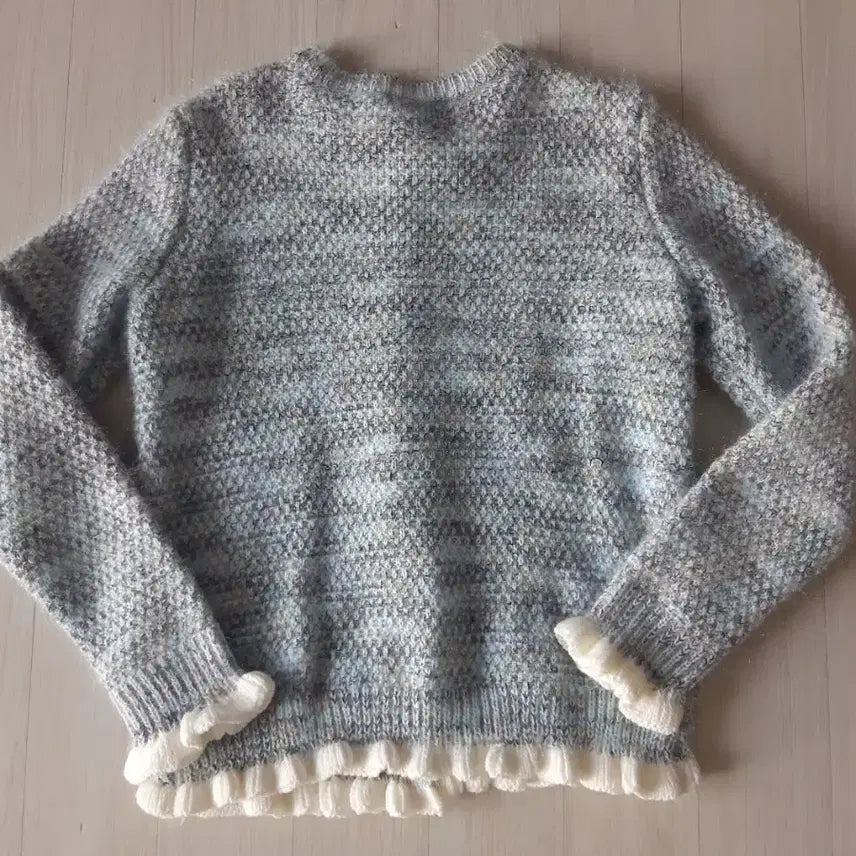 [BUNJANG] Blue Knit Cardigan / 하늘색  니트 가디건     새상품