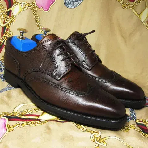 [BUNJANG] George Cleverley Full Grain Wingtip Oxford 260 / 영국명품 조지 클레버리 다크브라 풀그레인 카프스킨 윙팁 옥스포드 260