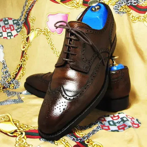 [BUNJANG] George Cleverley Full Grain Wingtip Oxford 260 / 영국명품 조지 클레버리 다크브라 풀그레인 카프스킨 윙팁 옥스포드 260