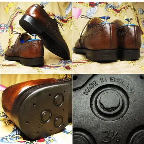 [BUNJANG] George Cleverley Full Grain Wingtip Oxford 260 / 영국명품 조지 클레버리 다크브라 풀그레인 카프스킨 윙팁 옥스포드 260