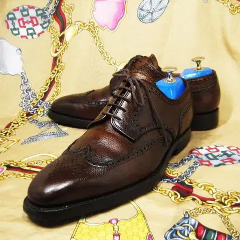 [BUNJANG] George Cleverley Full Grain Wingtip Oxford 260 / 영국명품 조지 클레버리 다크브라 풀그레인 카프스킨 윙팁 옥스포드 260