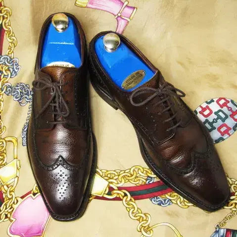 [BUNJANG] George Cleverley Full Grain Wingtip Oxford 260 / 영국명품 조지 클레버리 다크브라 풀그레인 카프스킨 윙팁 옥스포드 260