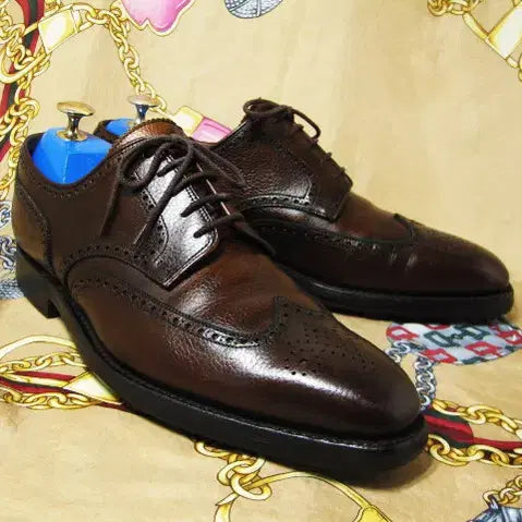 [BUNJANG] George Cleverley Full Grain Wingtip Oxford 260 / 영국명품 조지 클레버리 다크브라 풀그레인 카프스킨 윙팁 옥스포드 260