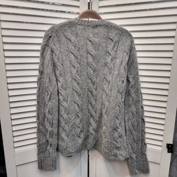 [BUNJANG] Polo Ralph Lauren Cable Knit Sweater / 폴로 랄프로렌 케이블 니트 회색