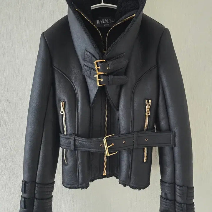 [BUNJANG] Balmain Lambskin Mouton Jacket (44) / 헐값처분ㅠ(여성용)  발망 양가죽 무스탕 44사이즈