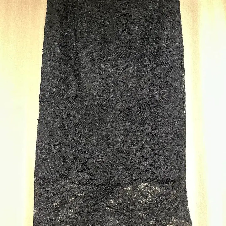 [BUNJANG] JIGOTT Embroidered Lace Skirt (Size 44, Black) / 지고트 자수 레이스 스커트 (44(24), 블랙)