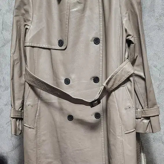 [BUNJANG] SeolLabShop Faux Leather Coat / 설랩샵인조가죽코트