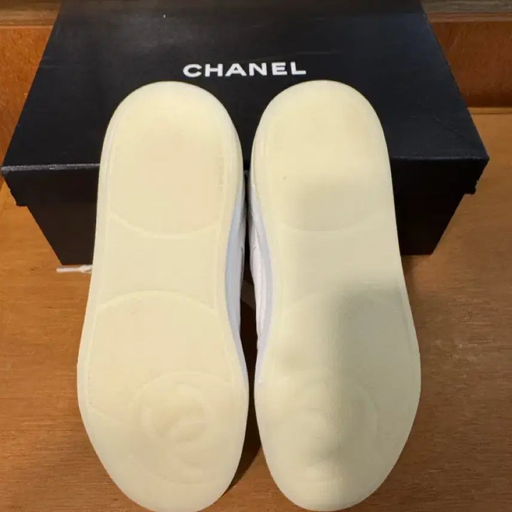 [BUNJANG] Chanel CC Logo Tennis Sneakers / 38.5/255)샤넬 cc로고 테니스 스니커즈