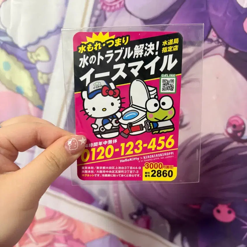 [BUNJANG] Vintage Hello Kitty & Keroppi Magnet Set / 일본 고전 빈티지 헬로키티 케로피 마그넷